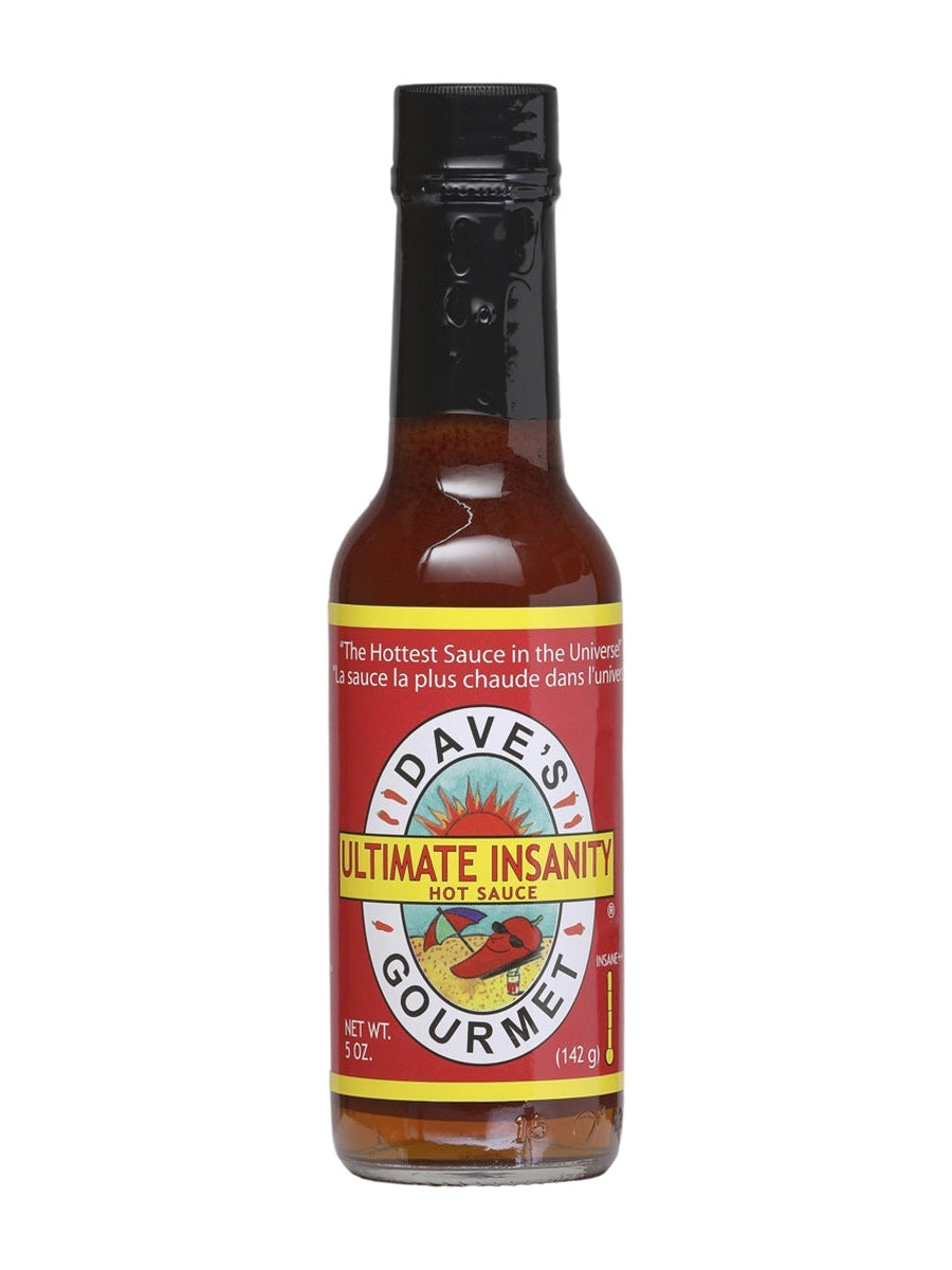 Chilisauce Daves Gourmet Ultimate Insanity 5oz Die heißeste Sauce in der