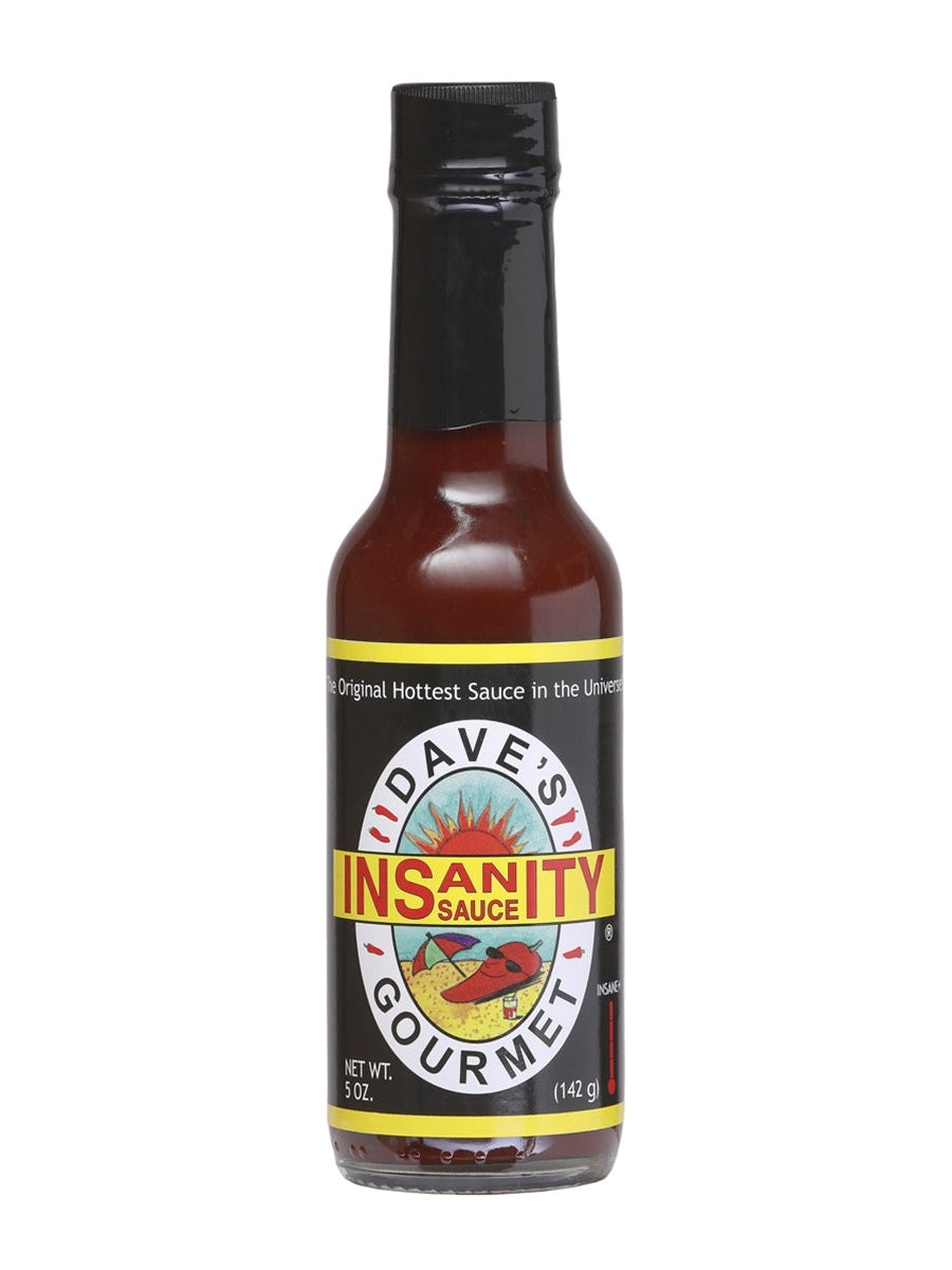 Chilisauce Daves Gourmet Insanity 5 oz Die ursprüngliche heißeste Sauce in th