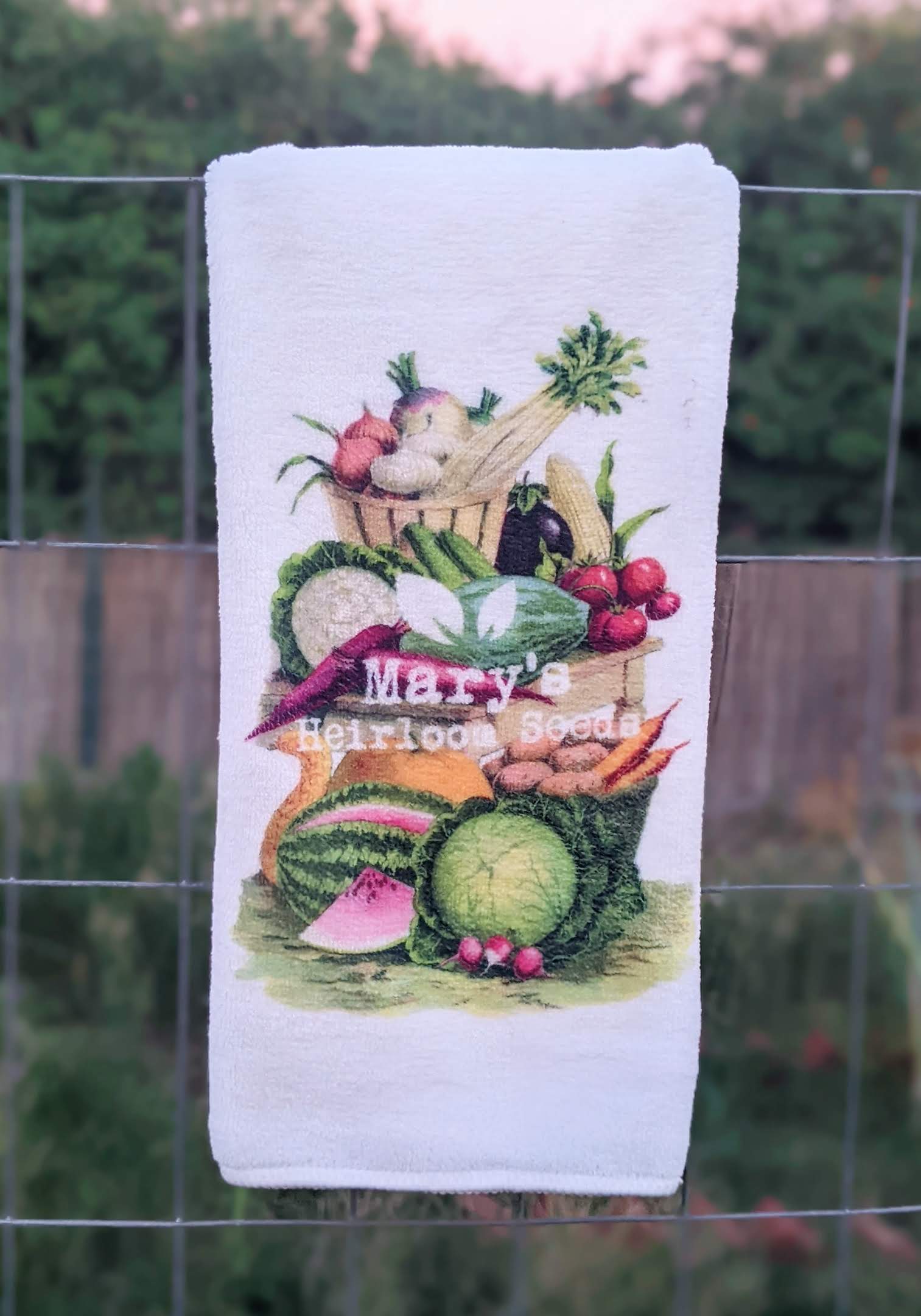 Mary's Heirloom Seeds Handtuch