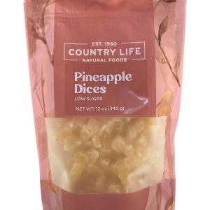 Ananas-Dices, niedriger Zucker
