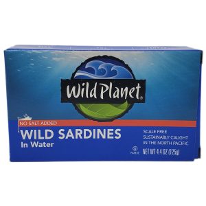 Wild Planet No Salz hinzugefügt wilde Sardinen in Wasser – 4.4oz.