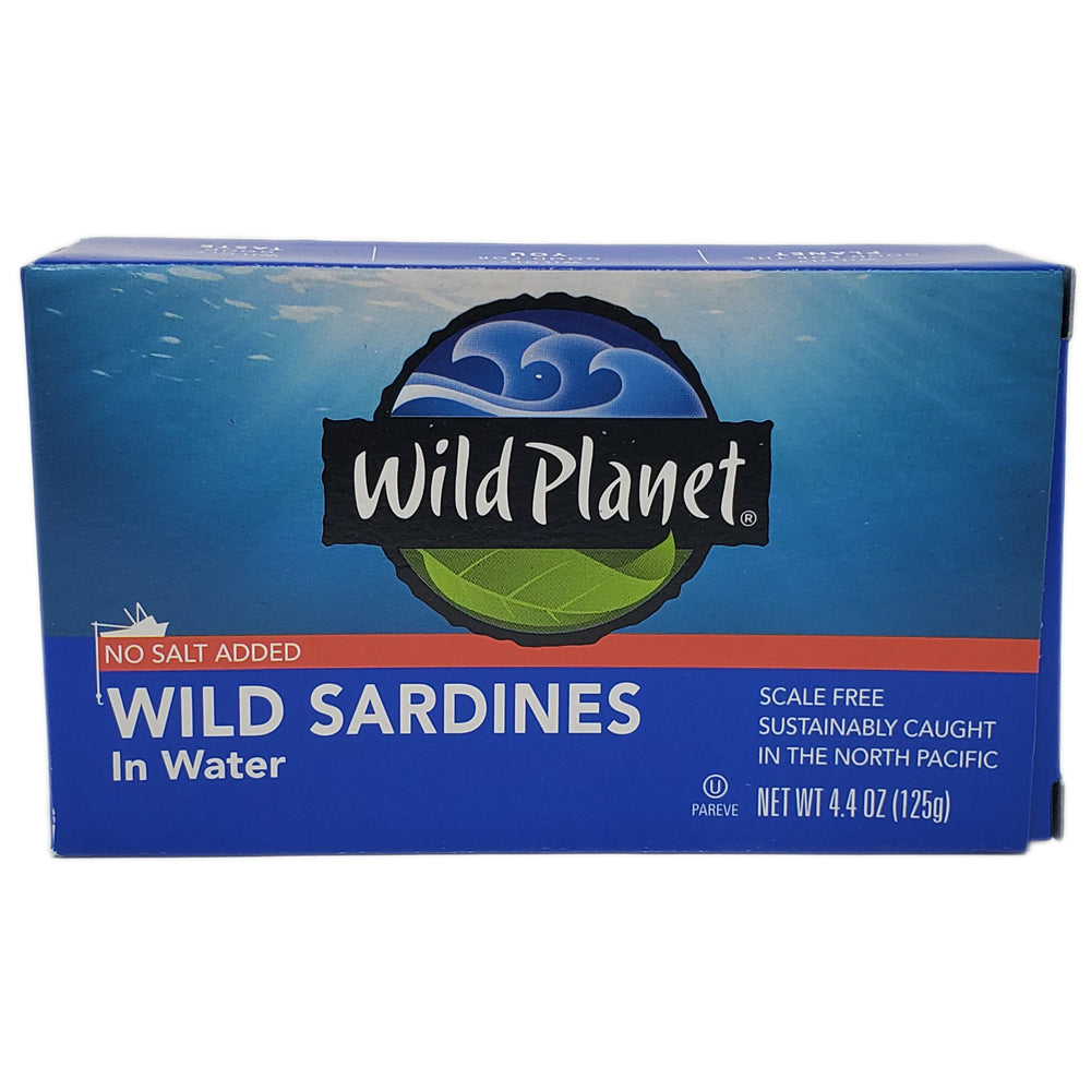 Wild Planet Kein Salz hinzugefügt Wild Sardinen im Wasser – 4,4 Unzen