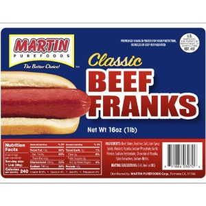 Martin purefoods – klassische Rindfleischfranken – 16 Unzen