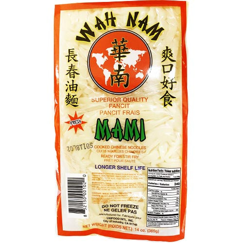 Wah Nam – Fresh Mami – Pancit von höchster Qualität – gekochte chinesische Nudeln – bereit für Stir Fry -14 OZ