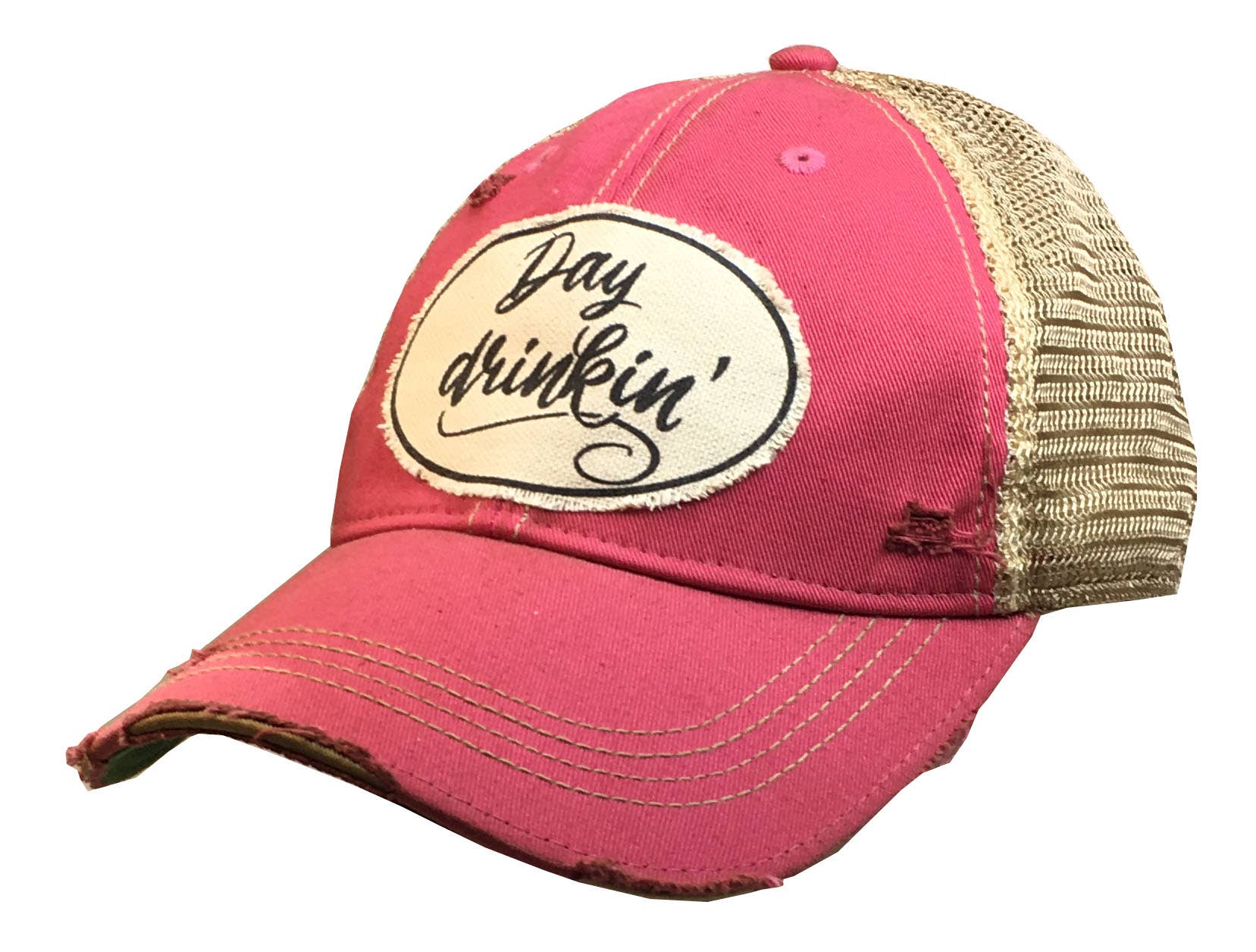 Vintage Life Day Drinkin 'Distressed Trucker Hut Baseballmütze
