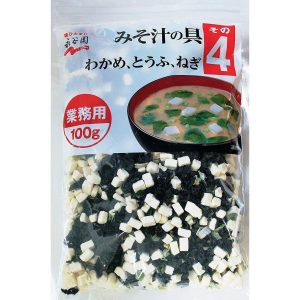 Nagatanien Instant Miso Suppe Zutaten (Wakame, Tofu, grüne Zwiebel) – 100g