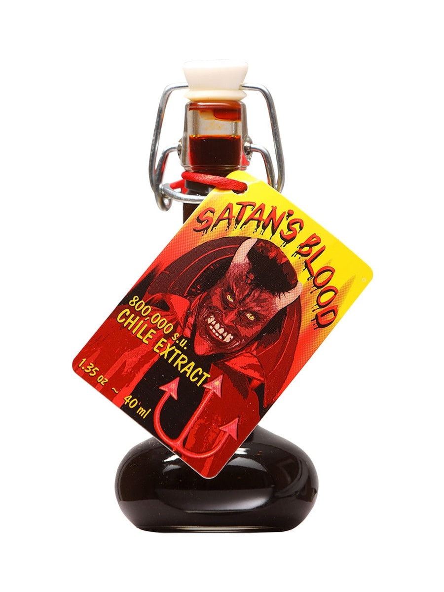 Chilisauce Satans Blut 1,35 oz Flasche 800,000 Scoville Einheiten Hitze 10+++
