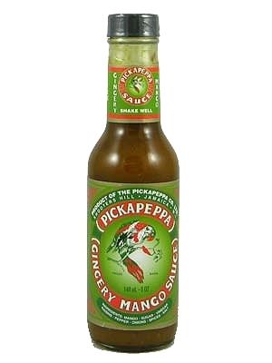 Pickapeppa Gingery Mango Chilisauce, 5oz