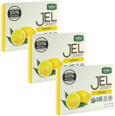 Bakol Veganer Zitronengeschmack Jello, 3 oz (Packung mit 3)