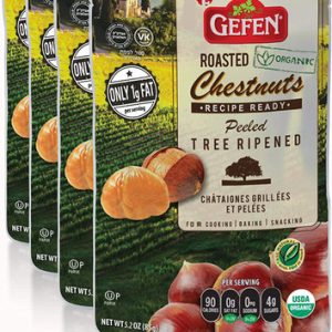 Gefen Bio geröstete Kastanien, 5,2 Unzen (Packung mit 4)