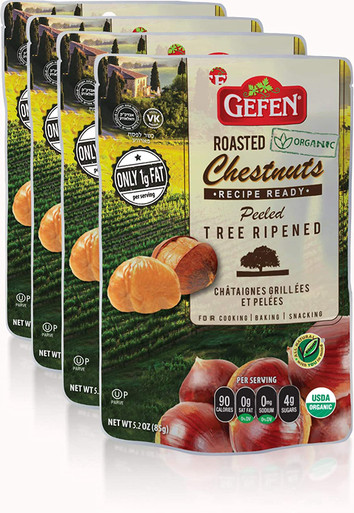 Gefen Bio geröstete Kastanien, 5,2 oz (Packung mit 4)