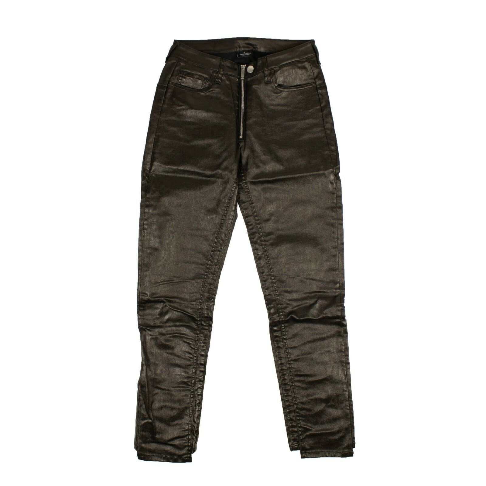 Marcelo Burlon Shiny Straight Jeans – Schwarz