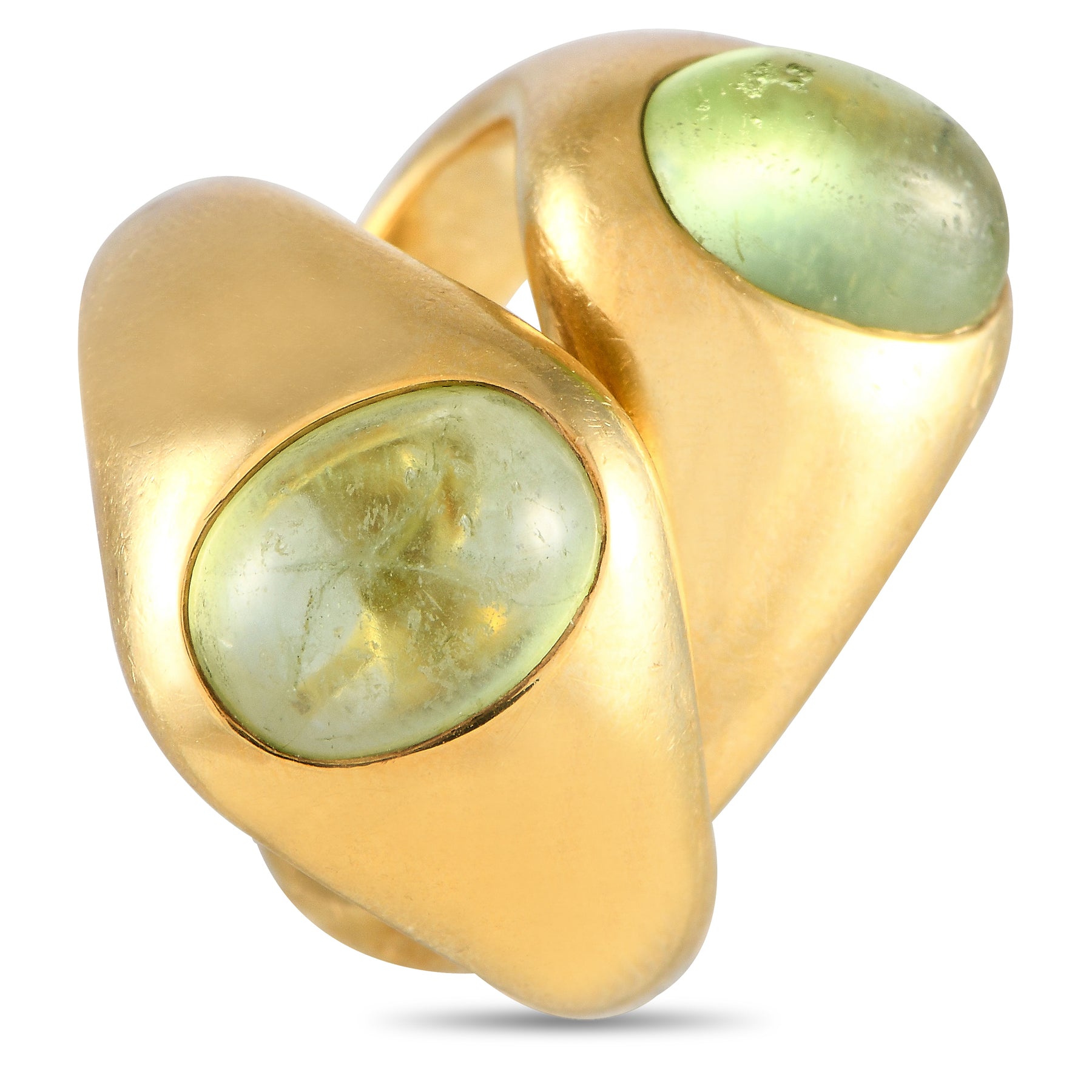 Pomellato Pomelatto 18 Karat Gelbgold Peridot Verriegelungsring PO39 -051524