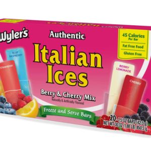 Wyler's Authentische italienische Eis Beeren und Kirsche Mischung Aromen 1,5 oz Pops, 20 Stück