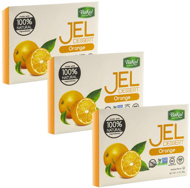 Bakol Veganer Orangengeschmack Jello, 3 oz (Packung mit 3)