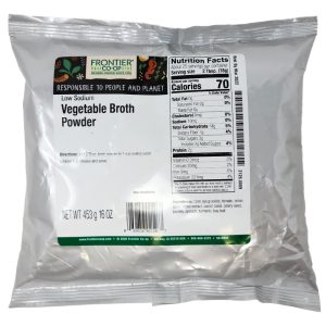 Frontier Low-Natrium-gemüse aromatisierte Brühe Pulver – . – 16oz