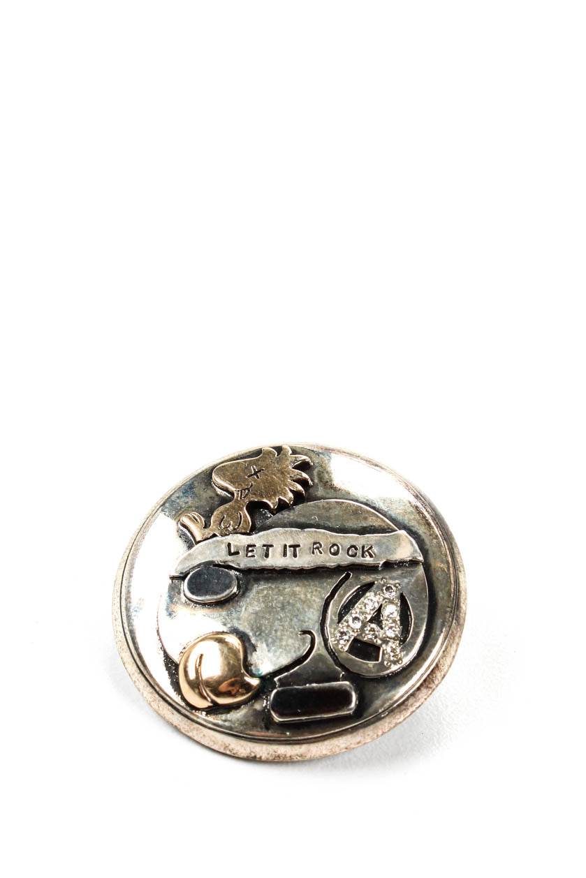 Jasper Damen Sterling Gelbgold Diamant Cartoon Brosche Pin