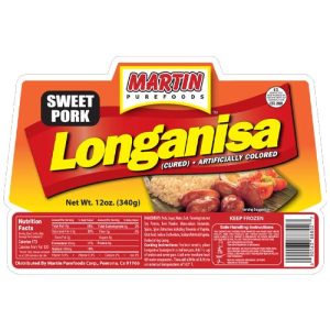 Martin Purefoods süßes Schwein longanisa – 12 Unzen