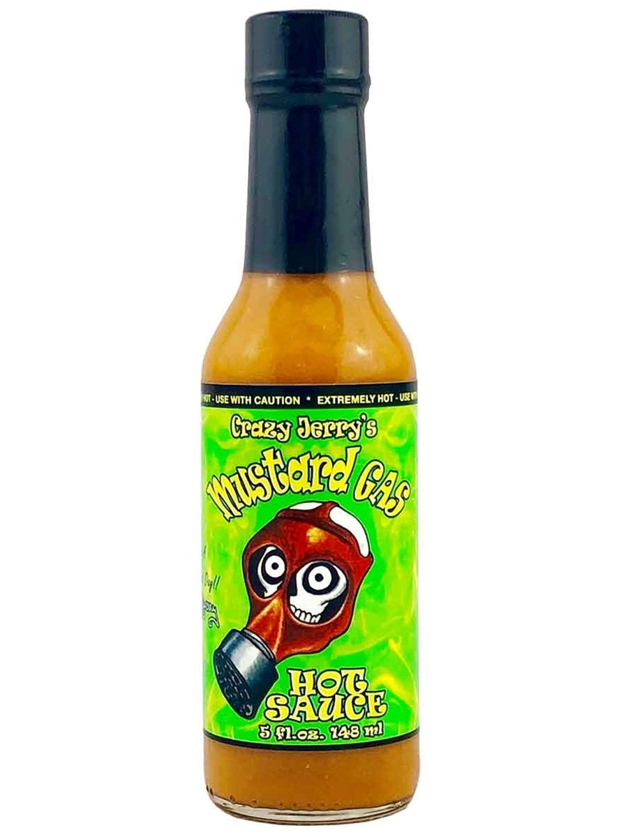 Chilisauce Crazy Jerrys Senf Gas 5 oz Hitze 10 + + + Auszug