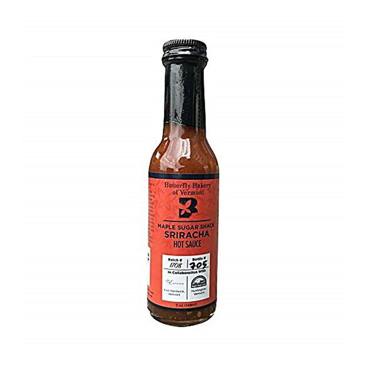 Butterfly Bakery Ahorn Zuckerdose Sriracha Chilisauce