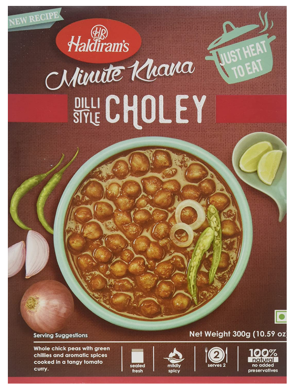 Haldirams Minute Khana Dilli Stil Choley 300G