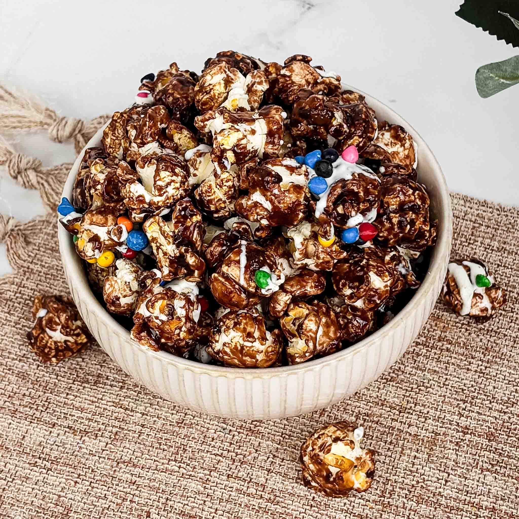 Regenbogen Brownie Popcorn
