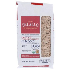 Delallo Teigwaren aus Vollweizen-Orzo, – 16oz