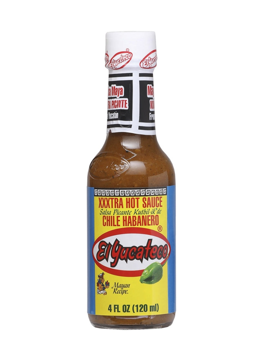 Chilisauce El Yucateco Chili Habanero XXXTra Hot 4 oz Maya Rezept Sals