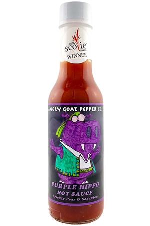 Angry Goat Pfeffer Co. Lila Hippo Chilisauce, 5oz