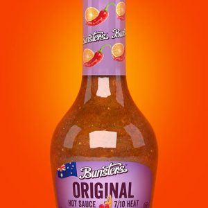 Bunsters Original scharfe Sauce. – 5oz