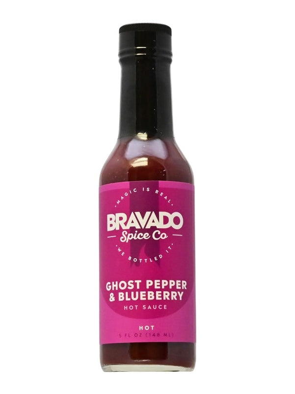 Chilisauce Bravado Spice Co Ghost Pfeffer & Heidelbeere 5 oz Hitze 10