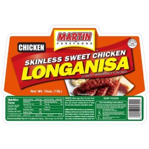 Martin Purefoods – Skinless Hühnchen longanisa – 16 Unzen