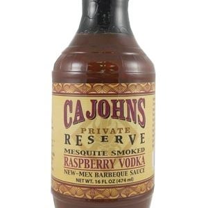 Cajohns Mesquite geräuchert Himbeer-Wodka New-Mex-Barbeque-Sauce