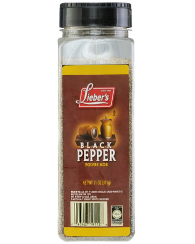 Lieber's gemahlen Schwarzer Pfeffer, koscher für Pessach, 11 oz