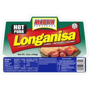 Martin Purefoods heißes Schweinefleisch longanisa – 12 Unzen