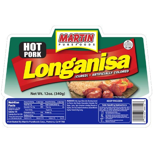Martin Purefoods – Heißes Schweinefleisch Longanisa – 12 OZ