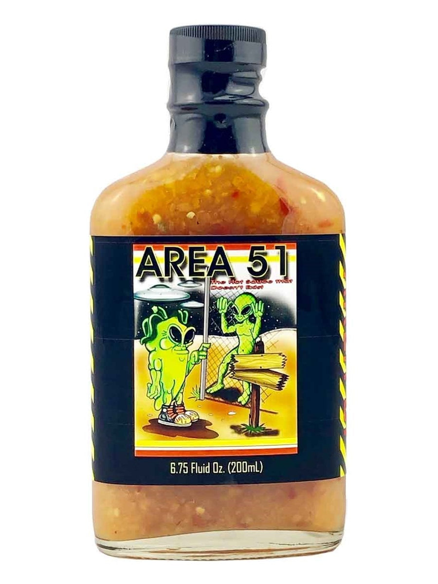 Chilisauce Bereich 51 -6.75 oz Flasche Hitze 8