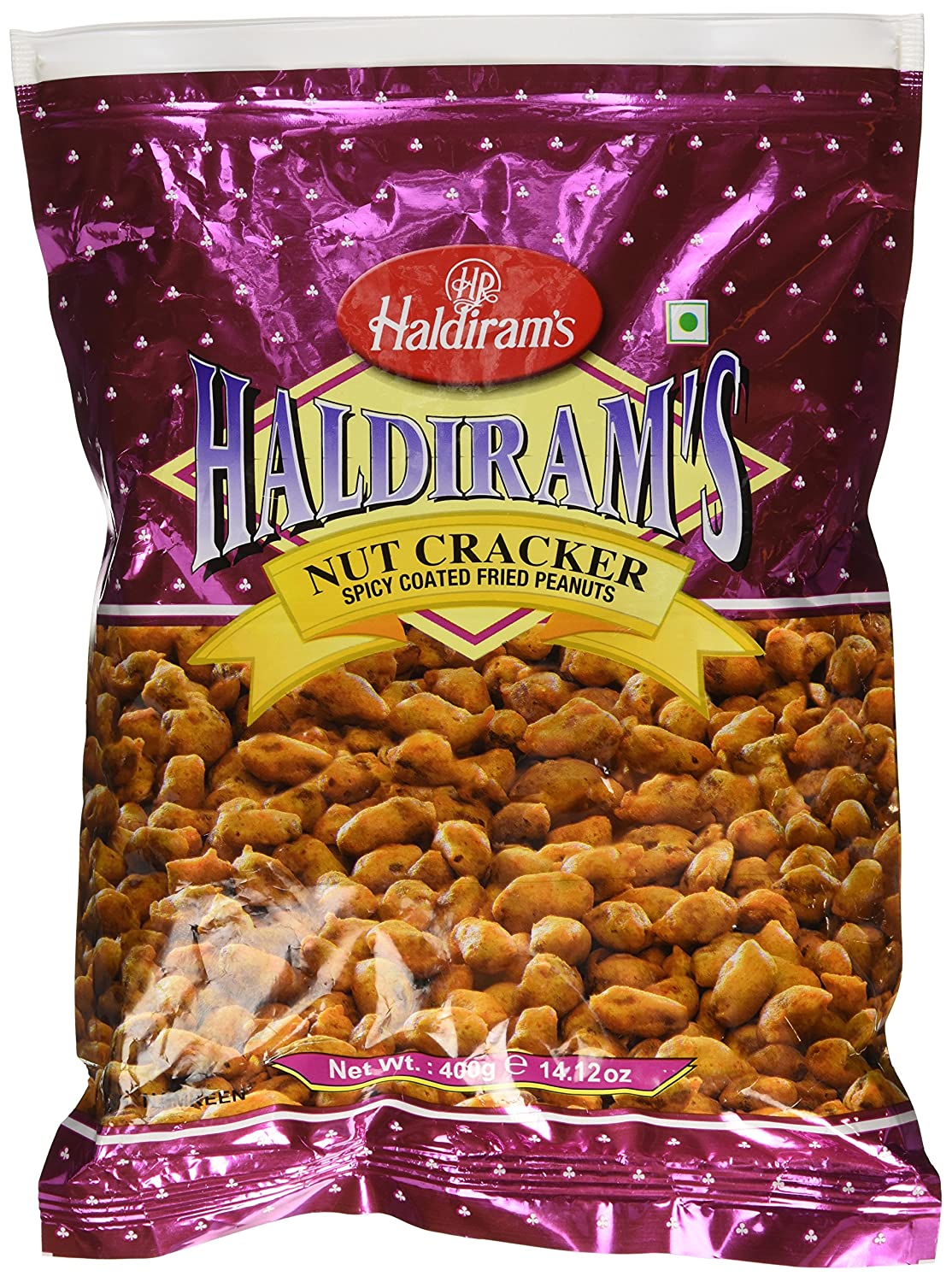 Haldiram's Nut Cracker (würzig beschichtete gebratene Erdnüsse), 14oz (400g)