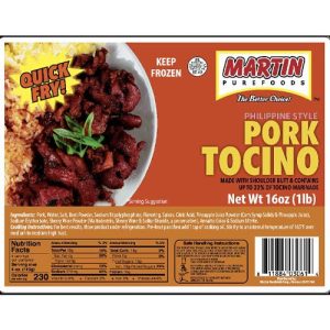 Martin purefoods – philippinischer Stil Schweinefleisch tocino – schnelle Braten – 12 Unzen