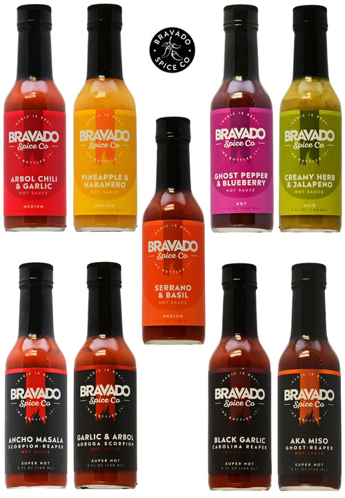 Bravado Spice Co Chilisaucen Komplettset, 6/5oz, 1/3oz, 1/2.7oz
