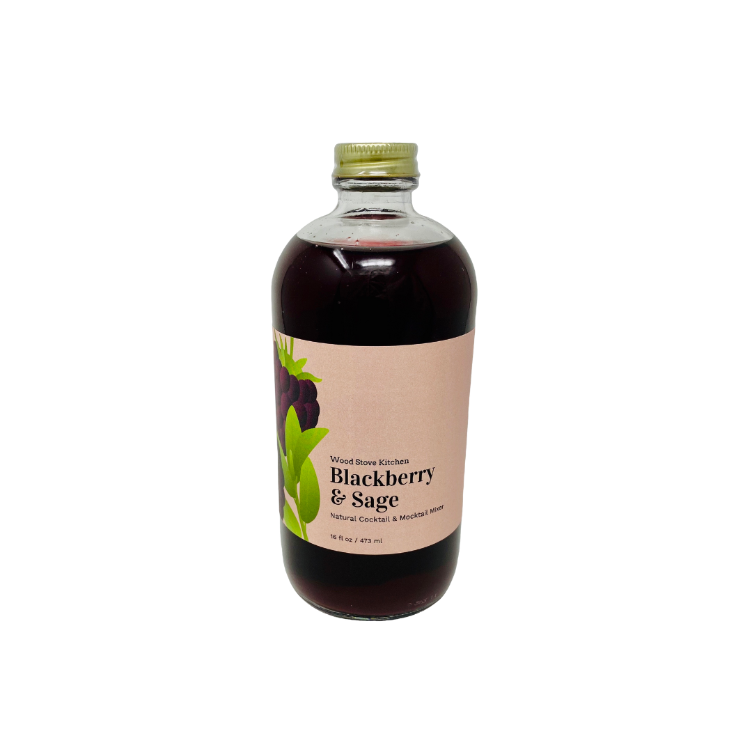 Holzherd Küche – Brombeere & Salbei Cocktail / Mocktail Mixer