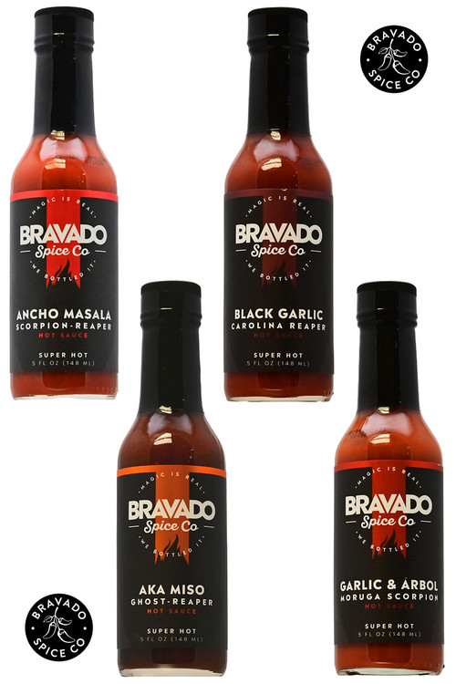 Bravado Spice Co Heißeste heiße Saucen Geschenk-Set, 4/5oz