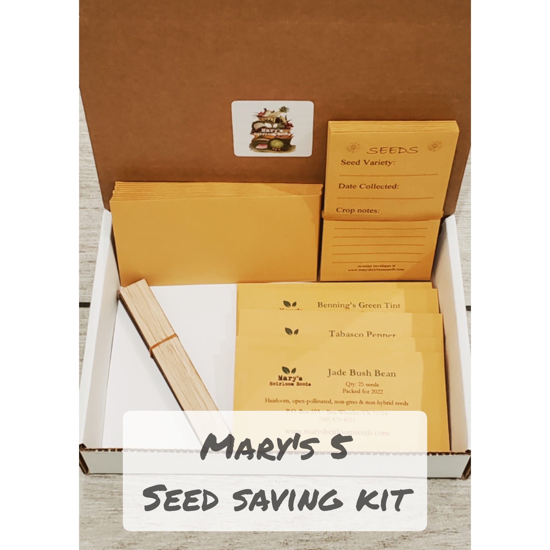 Seed Saving Kit - Mary's 5 - jetzt erhältlich