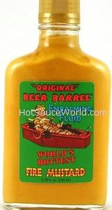 Original Beer Barrel Embalming Flüssigkeitsfeuer Senf, . – 10oz