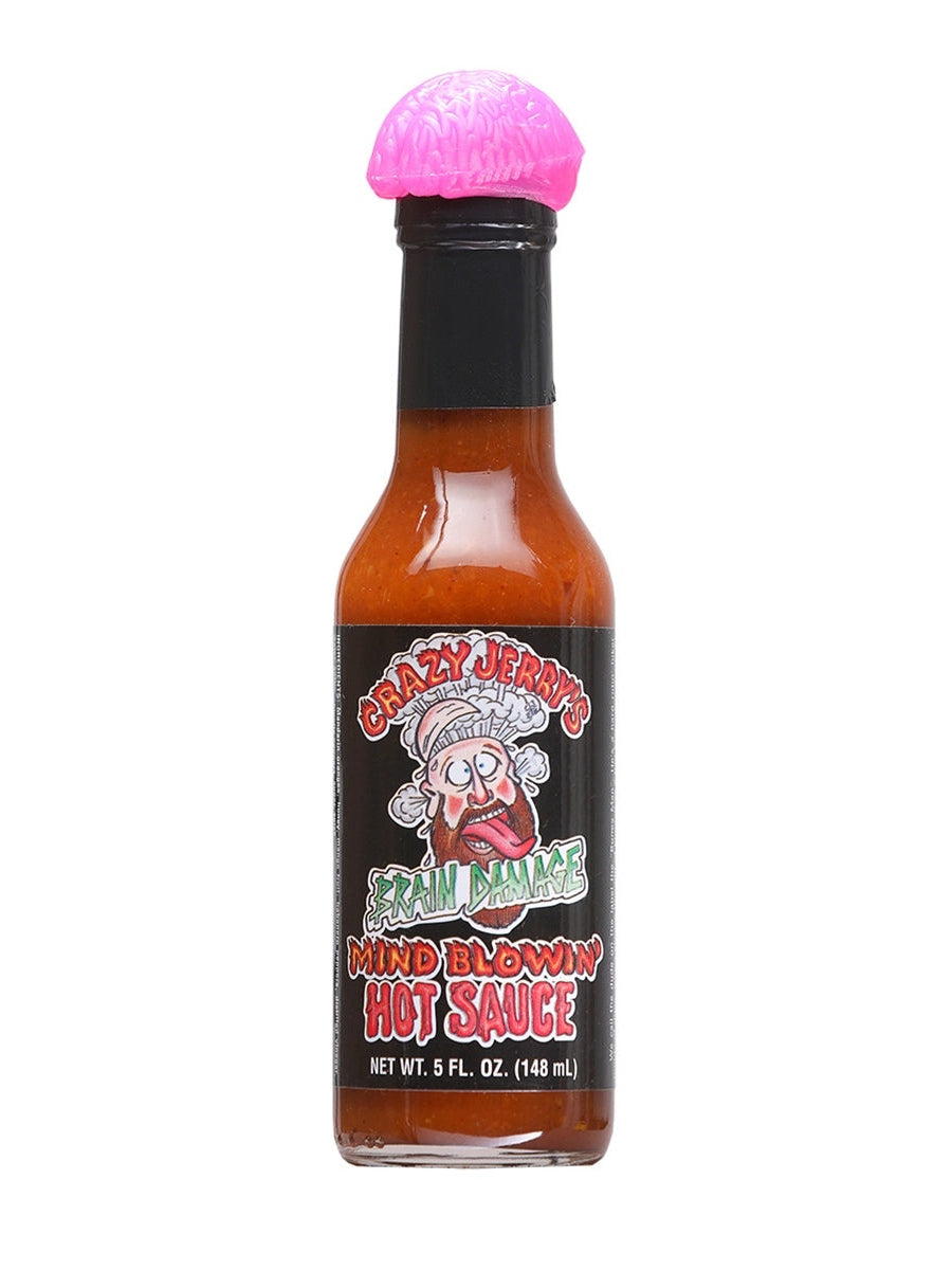 Chilisauce verrückt Jerrys Gehirn Schaden Geist Blowin mit rosa Gehirn Kappe 5