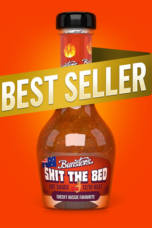 Bunsters Scheiße das Bett 12/10 Hitze Chilisauce, 5oz