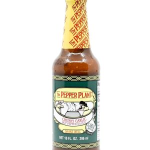 scharfe Sauce die Pfefferpflanze klunkigen Knoblauch 10 Unzen große Flasche Hitze 5 $6.98