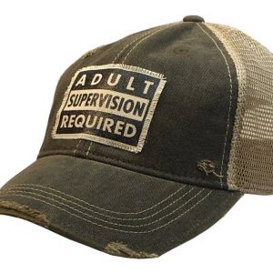 Vintage Life Erwachsene Aufsicht erforderlich Distressed Trucker Kappe