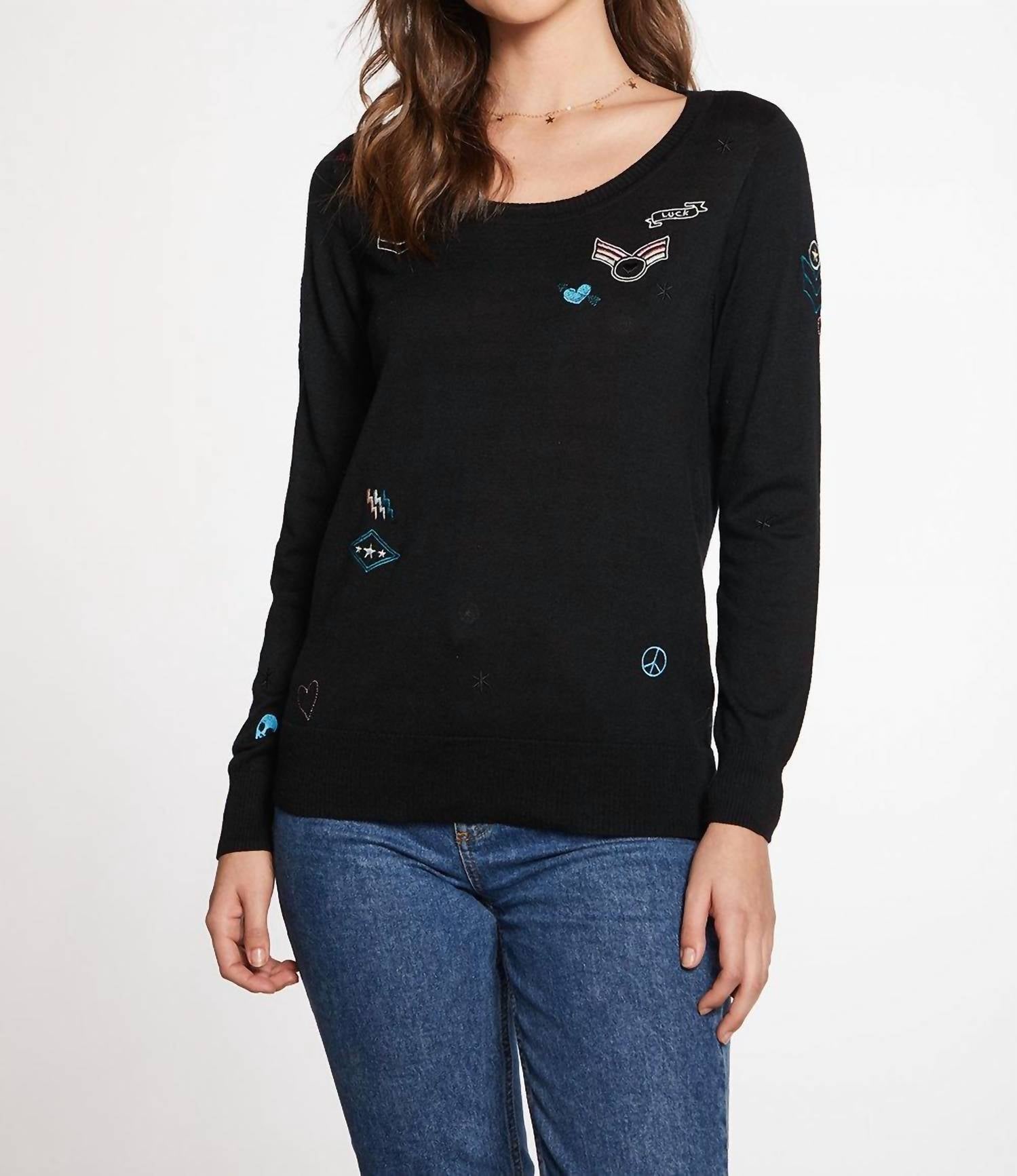 Love Pullover in Schwarz