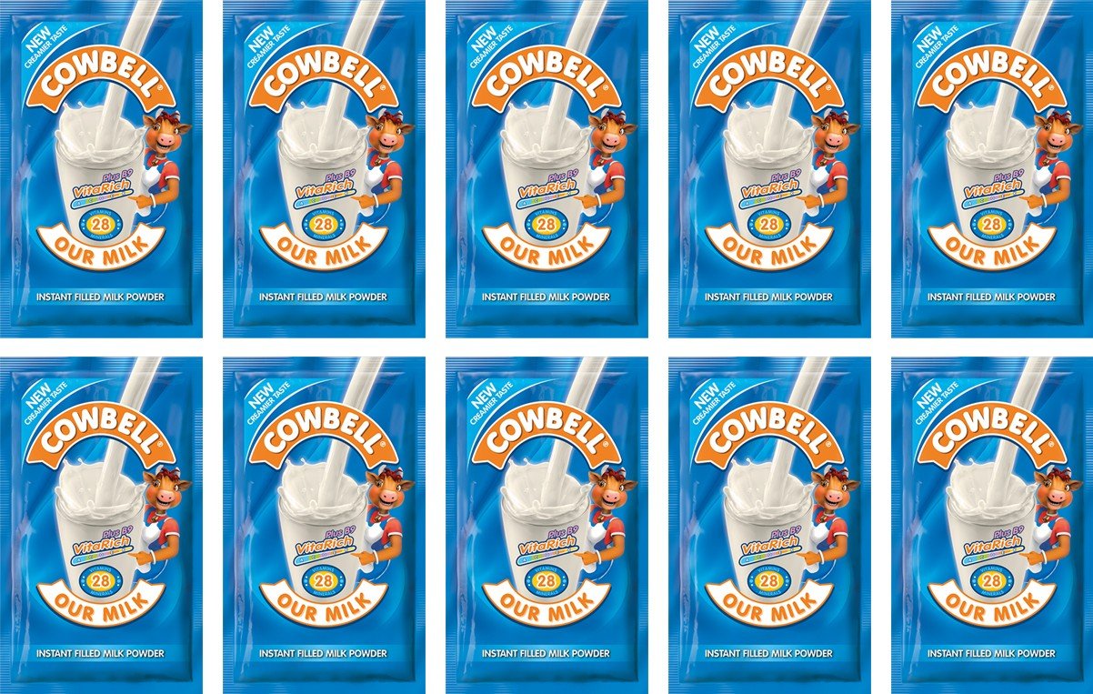 Cowbell Milch Sachet 12g – Packung mit 10 Stück